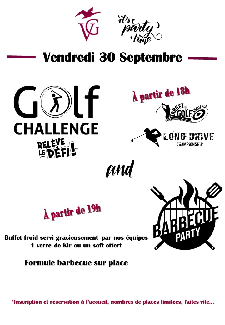 Golf Challenge et Barbecue Party 