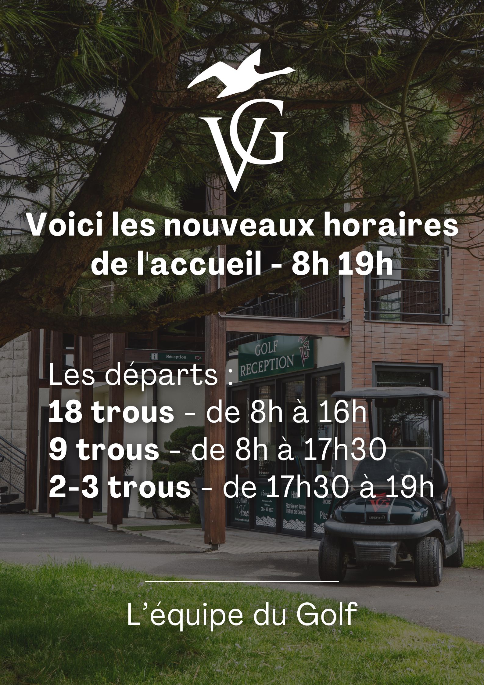 Horaires de l'Accueil