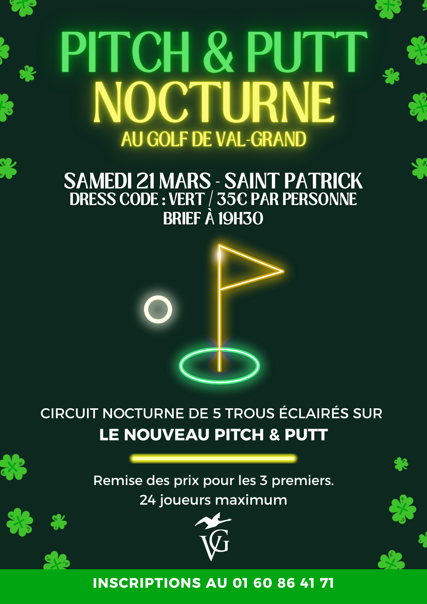 Pitch and putt nocture pour la Saint-Patrick