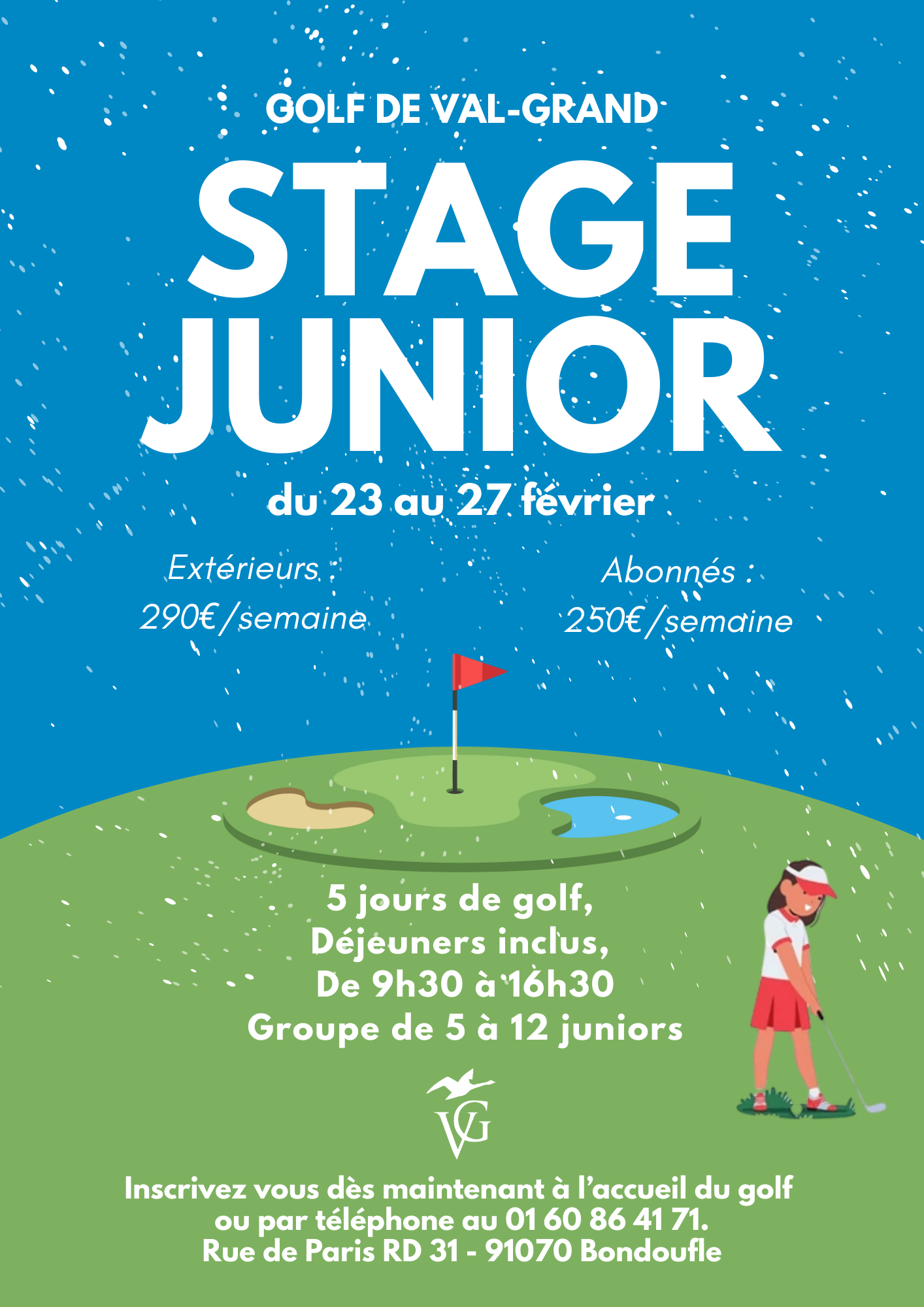  Stage Junior – Du 23 au 27 février 
